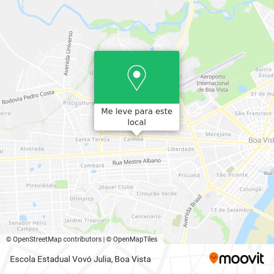 Escola Estadual Vovó Julia mapa
