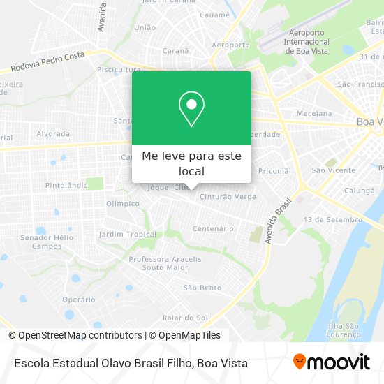 Escola Estadual Olavo Brasil Filho mapa