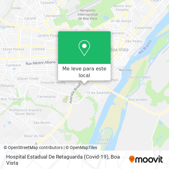 Hospital Estadual De Retaguarda  (Covid-19) mapa