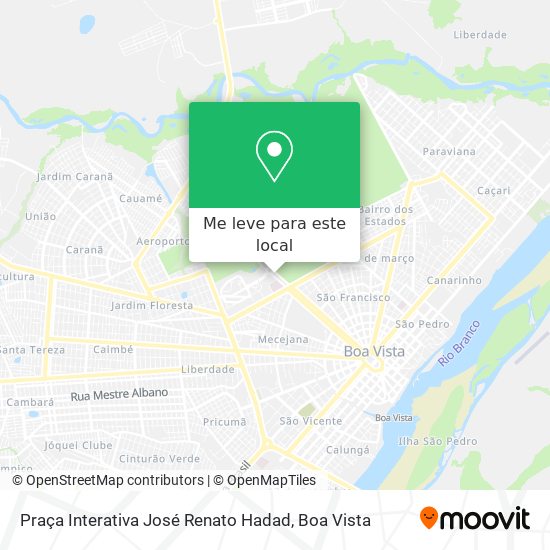 Praça Interativa José Renato Hadad mapa