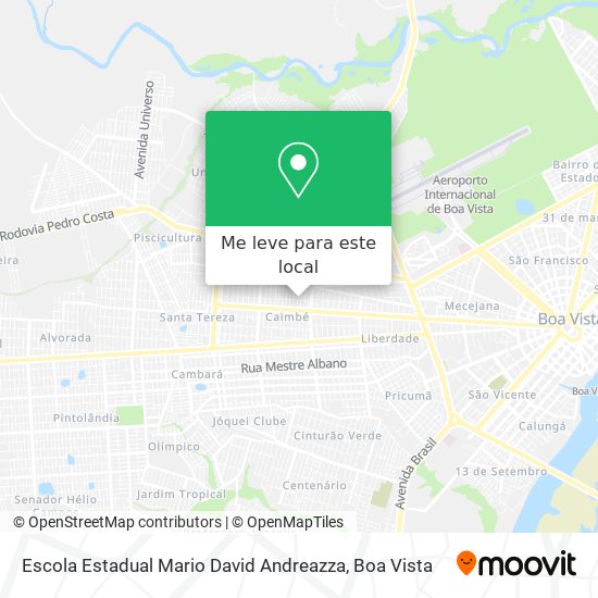 Escola Estadual Mario David Andreazza mapa
