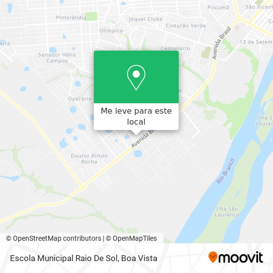 Escola Municipal Raio De Sol mapa