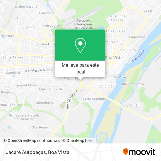 Jacaré Autopeças mapa