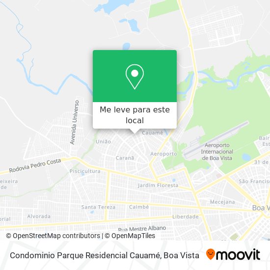 Condominio Parque Residencial Cauamé mapa