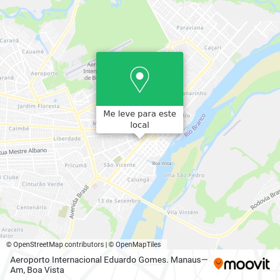 Aeroporto Internacional Eduardo Gomes. Manaus—Am mapa