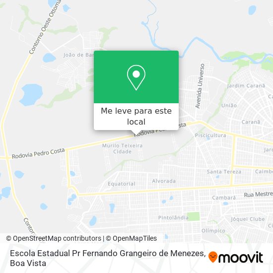 Escola Estadual Pr Fernando Grangeiro de Menezes mapa