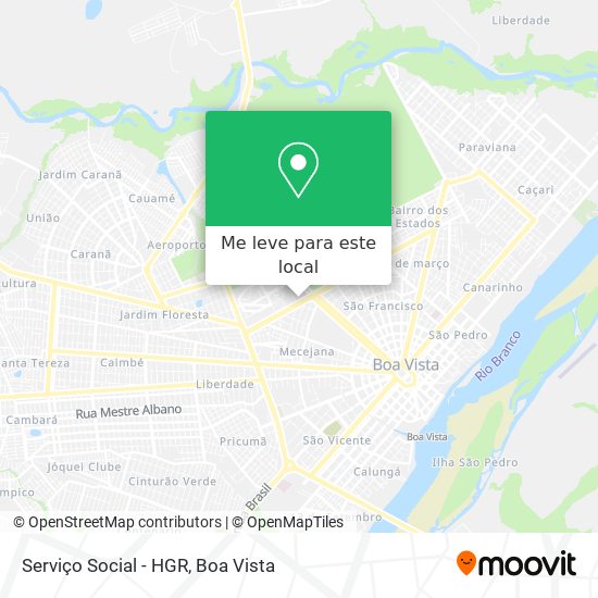 Serviço Social - HGR mapa
