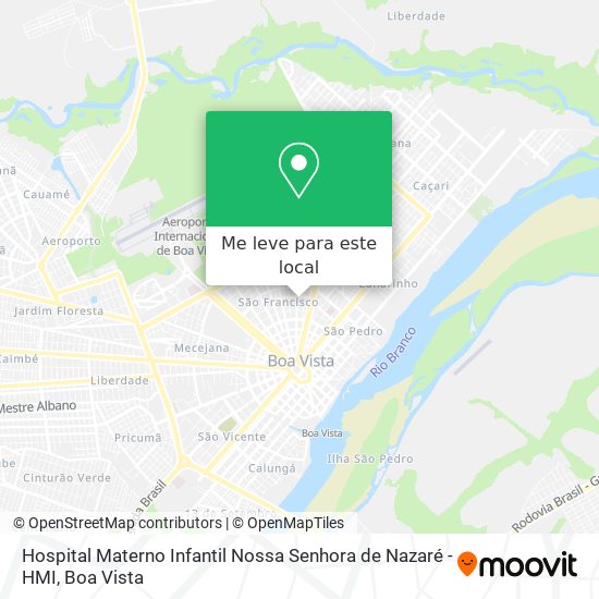 Hospital Materno Infantil Nossa Senhora de Nazaré - HMI mapa