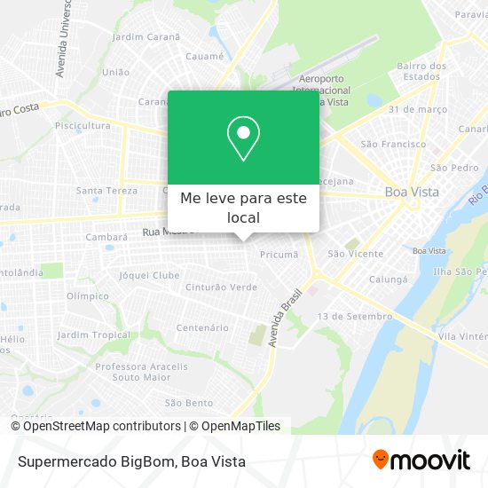 Supermercado BigBom mapa