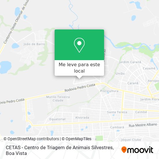 CETAS - Centro de Triagem de Animais Silvestres mapa