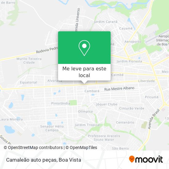 Camaleão auto peças mapa