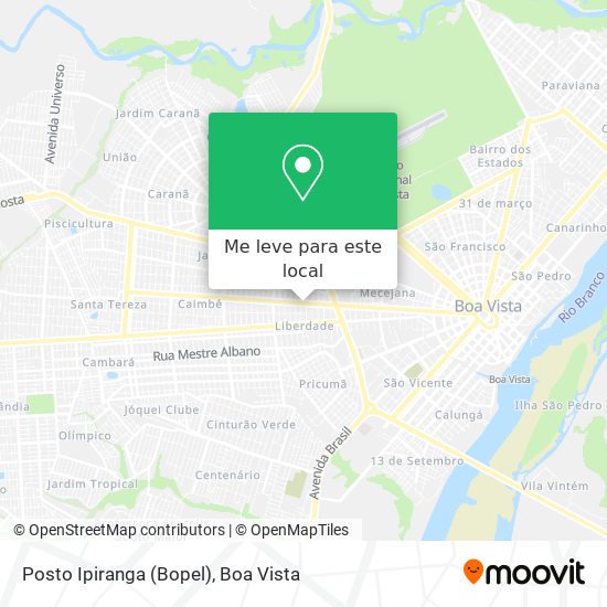 Posto Ipiranga (Bopel) mapa
