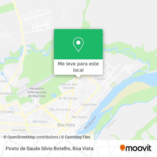 Posto de Saude Silvio Botelho mapa