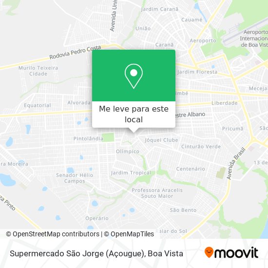 Supermercado São Jorge (Açougue) mapa