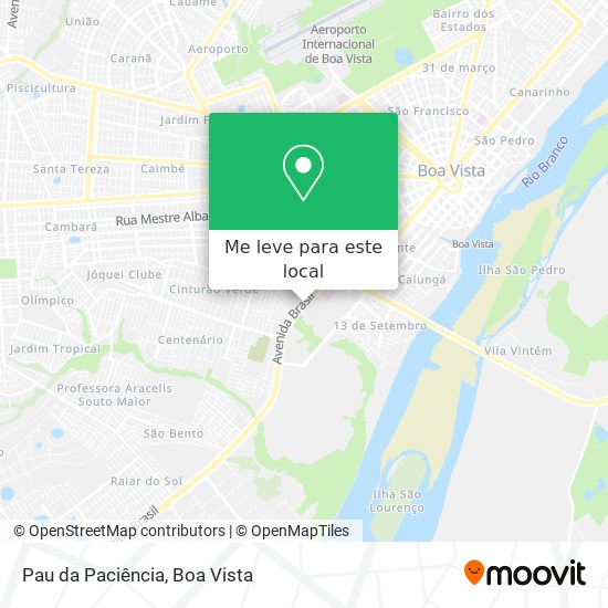 Pau da Paciência mapa