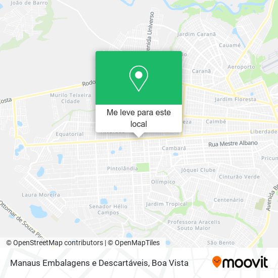 Manaus Embalagens e Descartáveis mapa