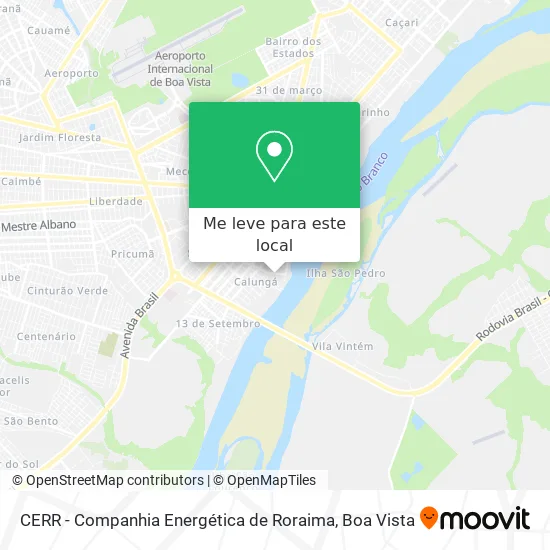 CERR - Companhia Energética de Roraima mapa