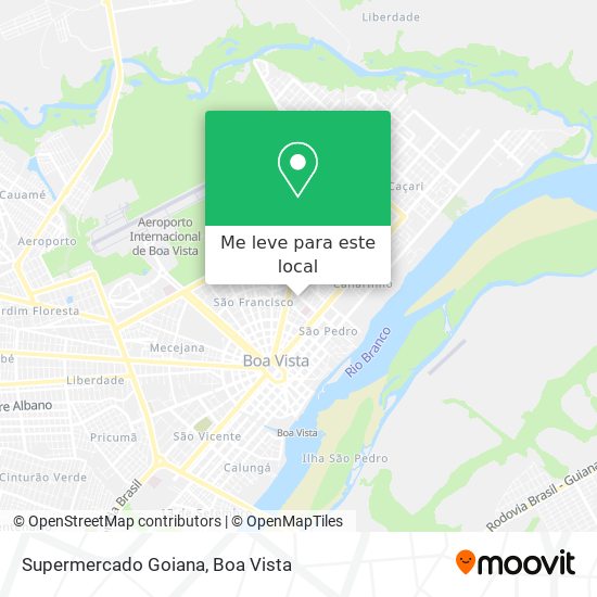 Supermercado Goiana mapa