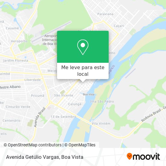 Avenida Getúlio Vargas mapa