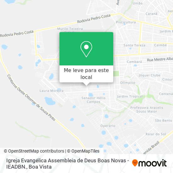 Igreja Evangélica Assembleia de Deus Boas Novas - IEADBN. mapa