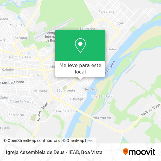 Igreja Assembleia de Deus - IEAD mapa