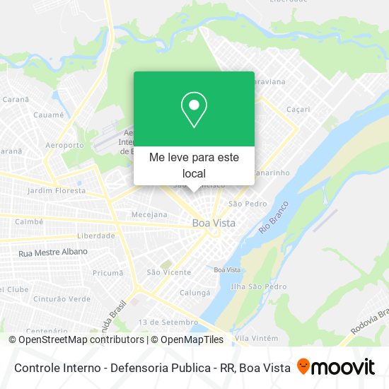Controle Interno - Defensoria Publica - RR mapa