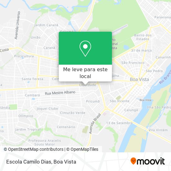 Escola Camilo Dias mapa