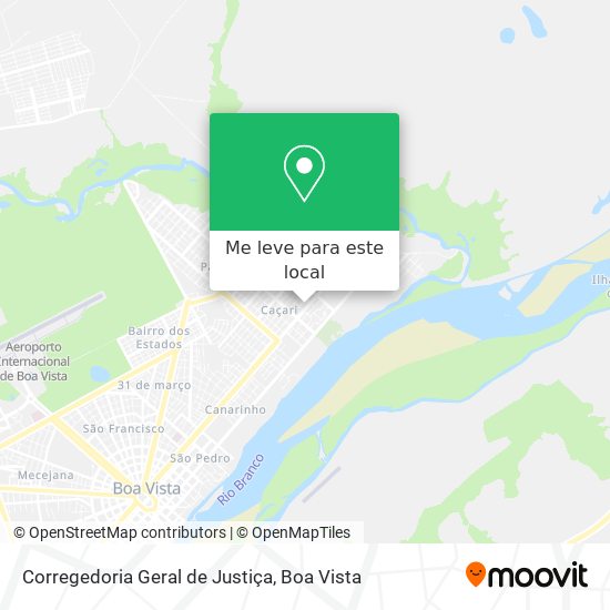 Corregedoria Geral de Justiça mapa