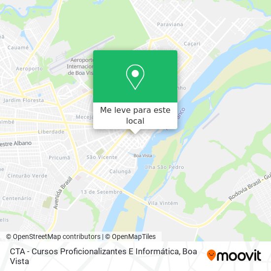 CTA - Cursos Proficionalizantes E Informática mapa