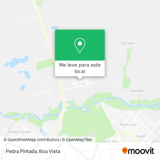 Pedra Pintada mapa
