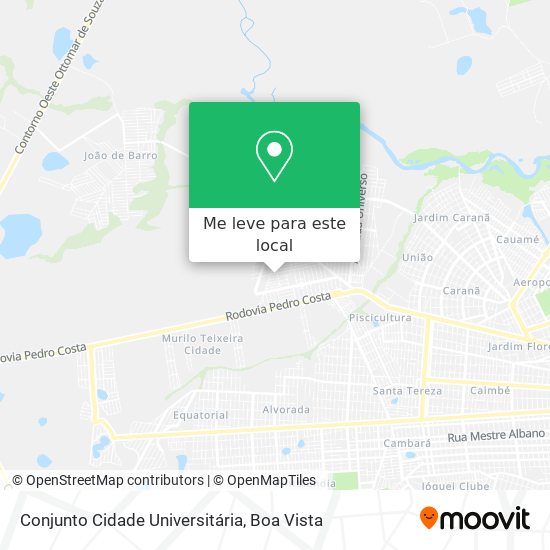 Conjunto Cidade Universitária mapa