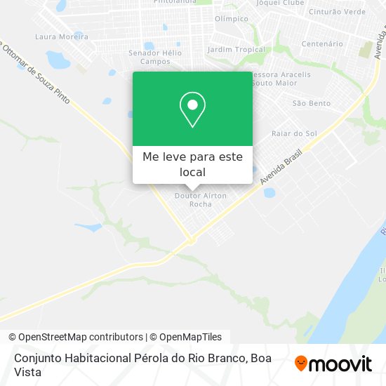 Conjunto Habitacional Pérola do Rio Branco mapa