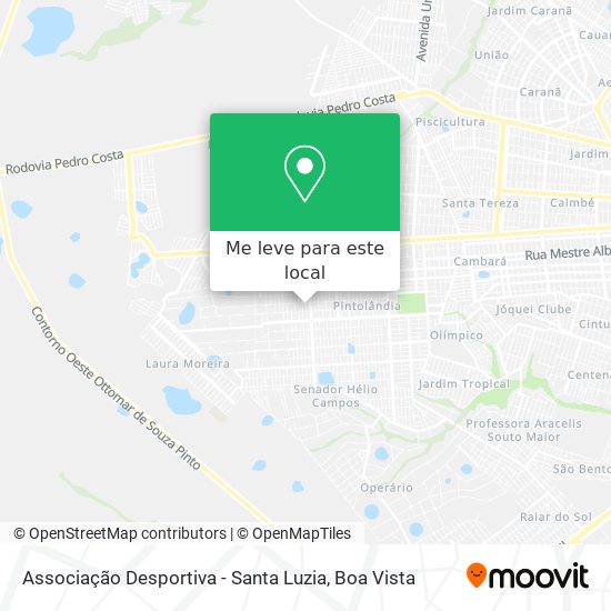 Associação Desportiva - Santa Luzia mapa