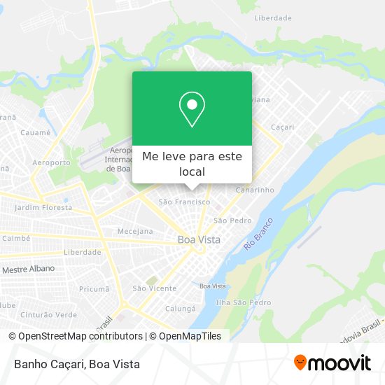 Banho Caçari mapa
