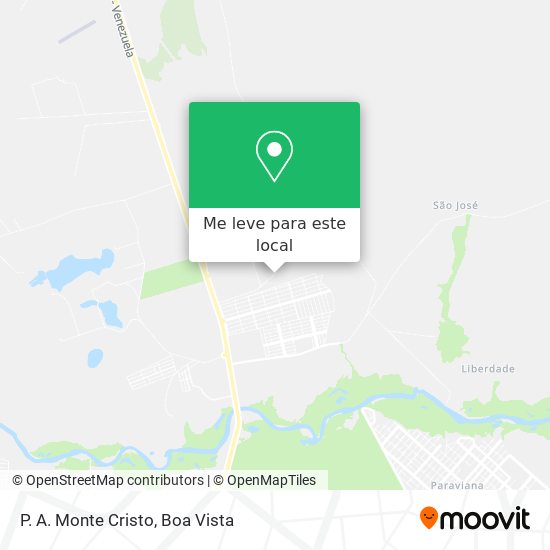 P. A. Monte Cristo mapa