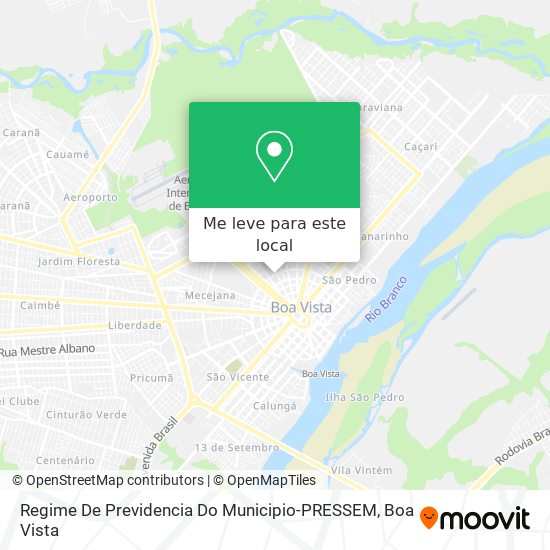 Regime De Previdencia Do Municipio-PRESSEM mapa