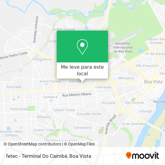 fetec - Terminal Do Caimbé mapa