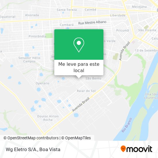 Wg Eletro S/A. mapa