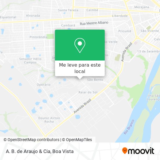 A. B. de Araujo & Cia mapa