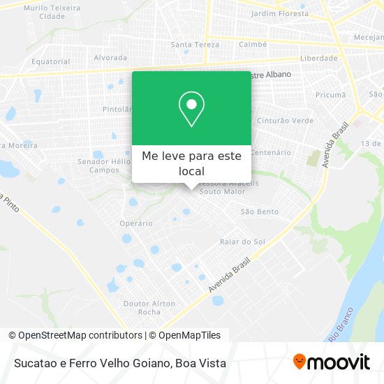 Sucatao e Ferro Velho Goiano mapa