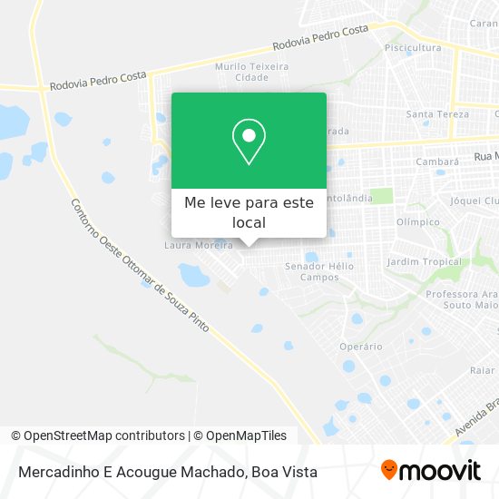 Mercadinho E Acougue Machado mapa