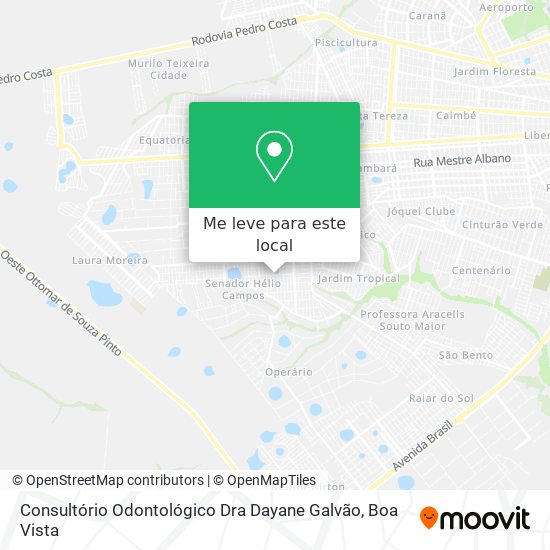 Consultório Odontológico Dra Dayane Galvão mapa