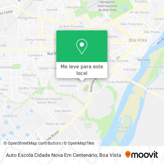 Auto Escola Cidade Nova Em Centenário mapa