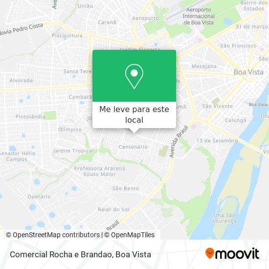 Comercial Rocha e Brandao mapa