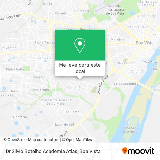 Dr.Silvio Botelho Academia Atlas mapa