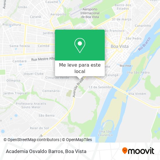 Academia Osvaldo Barros mapa