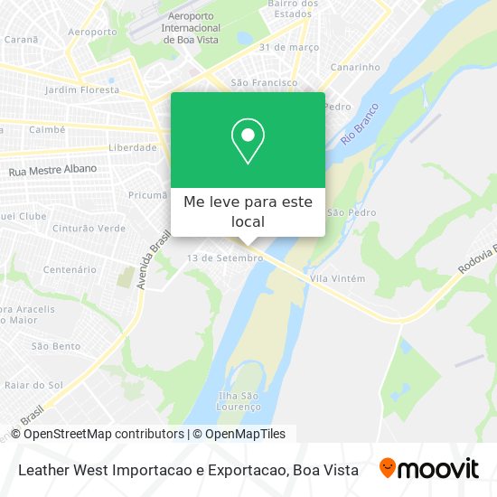 Leather West Importacao e Exportacao mapa