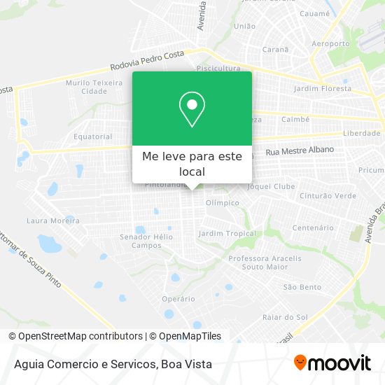 Aguia Comercio e Servicos mapa