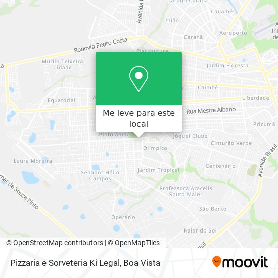 Pizzaria e Sorveteria Ki Legal mapa