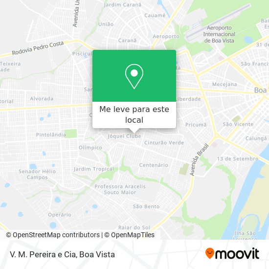 V. M. Pereira e Cia mapa